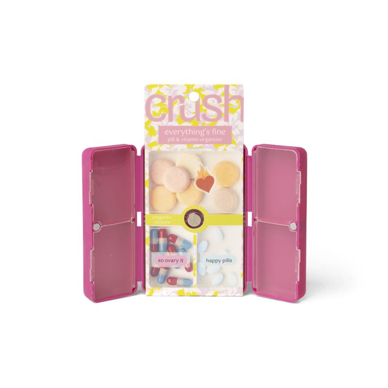 Crush Everything's Fine Pill &amp; Vitamin Case
