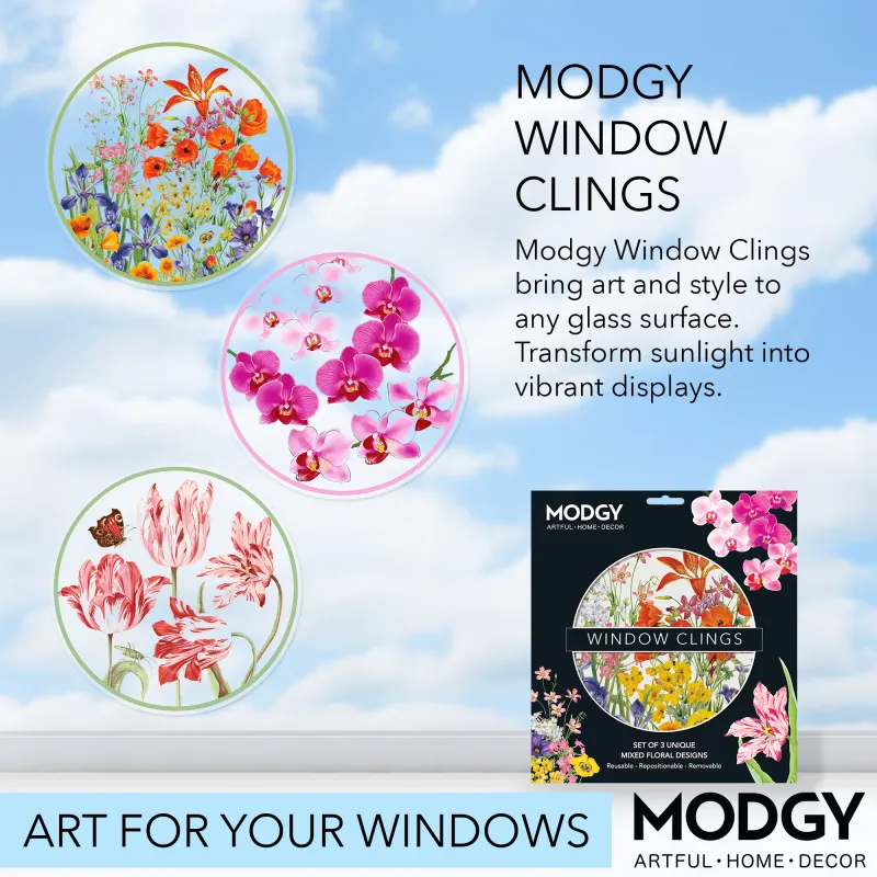 Modgy Window Clings Set of 3