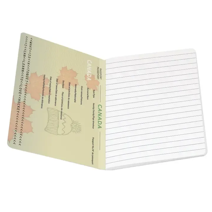 Canadian Passport Notebook