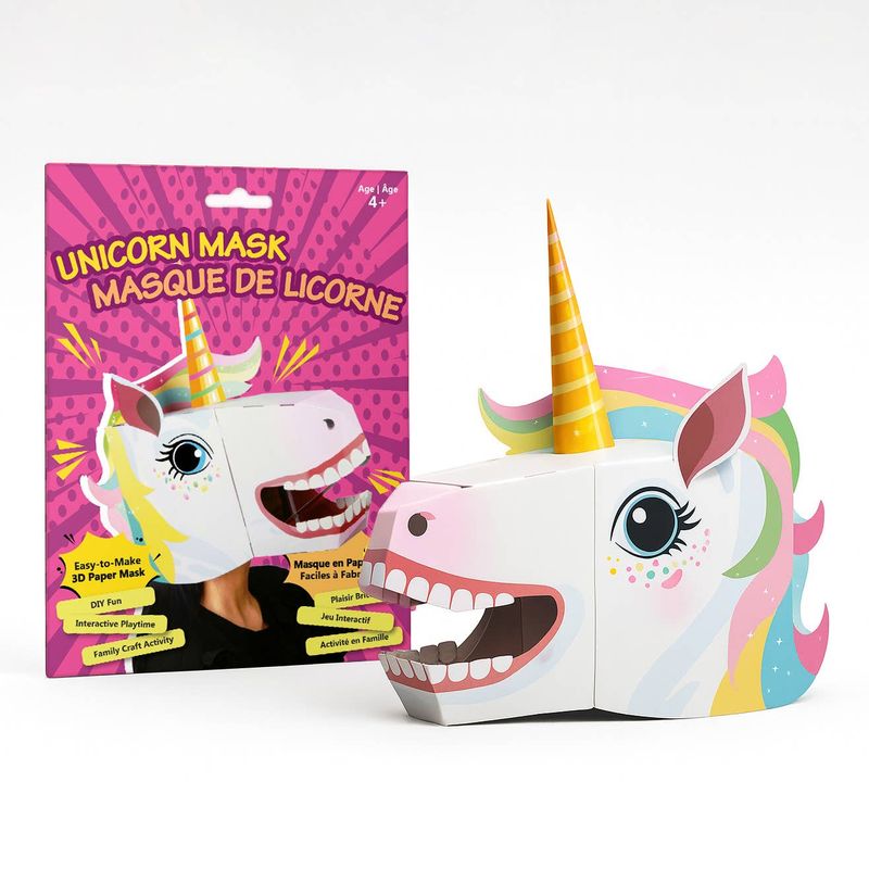 3D Paper Craft Unicorn Mask