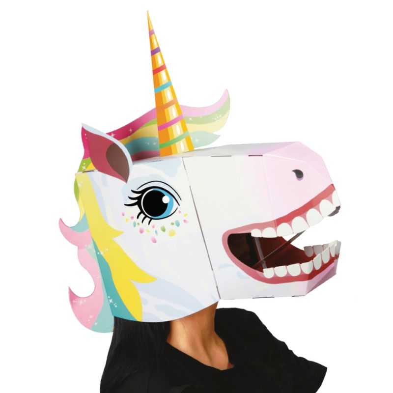 3D Paper Craft Unicorn Mask