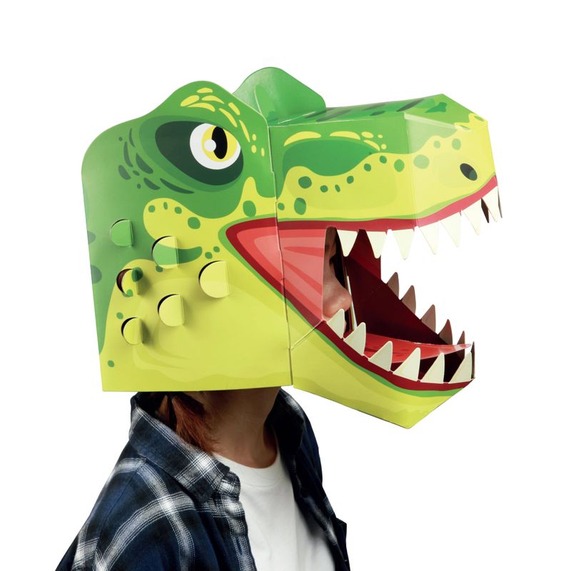 3D Paper Craft T-Rex Mask