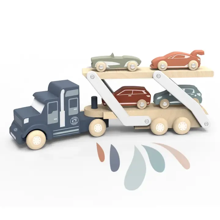 Speedy Monkey Wooden Car Transporter