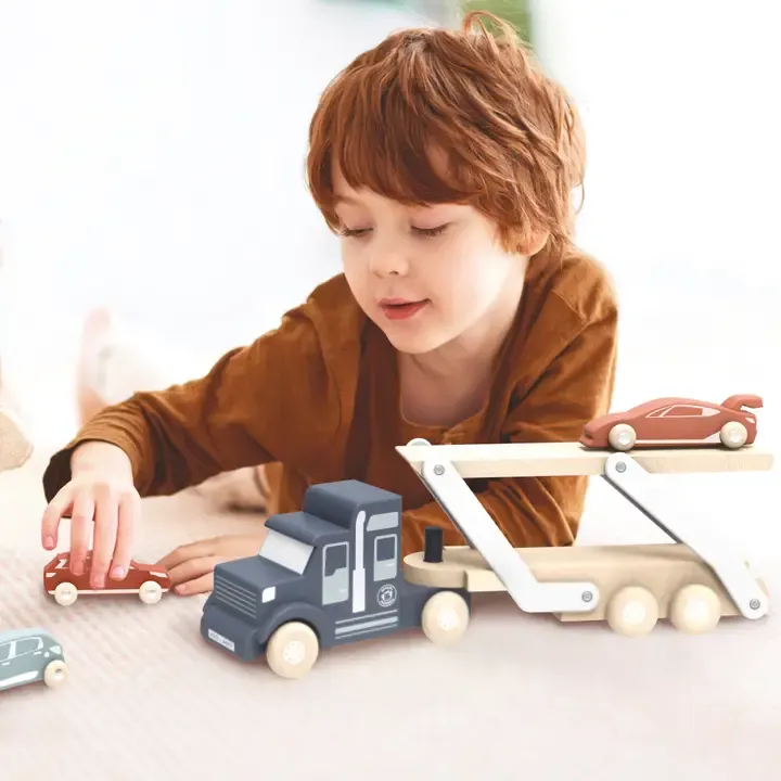 Speedy Monkey Wooden Car Transporter