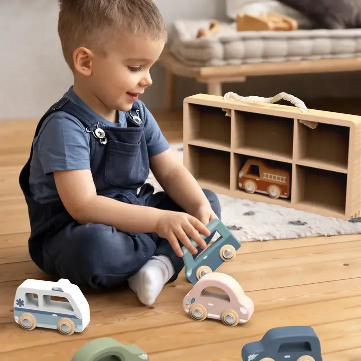 Speedy Monkey Wooden Cars 6pk