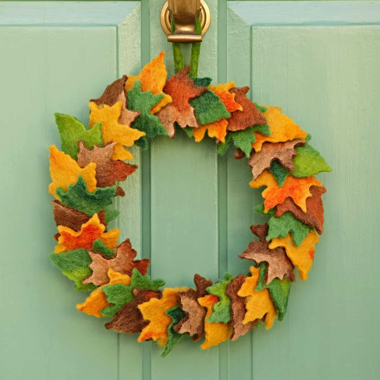 Felt Woodland Autumn Wreath