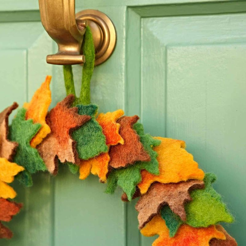 Felt Woodland Autumn Wreath