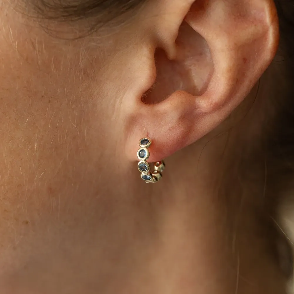 Glee Gold Plated Hattie Hoops Pink