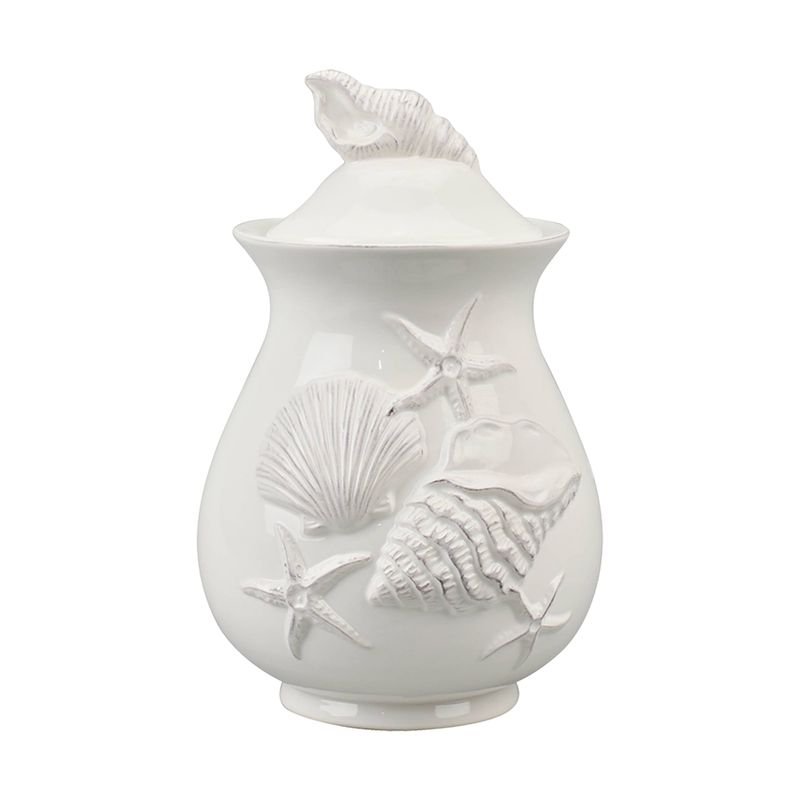 Coastal Ceramic Container White