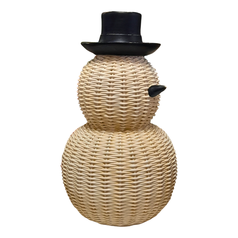 Large Rattan Snowman