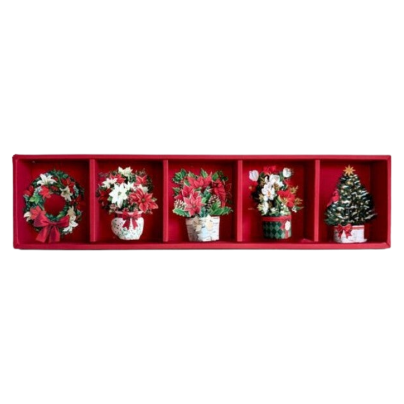 FreshCut Paper Mini Holiday Magnets Set Of 5