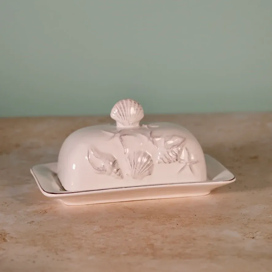 Laguna Coastal Butter Dish White