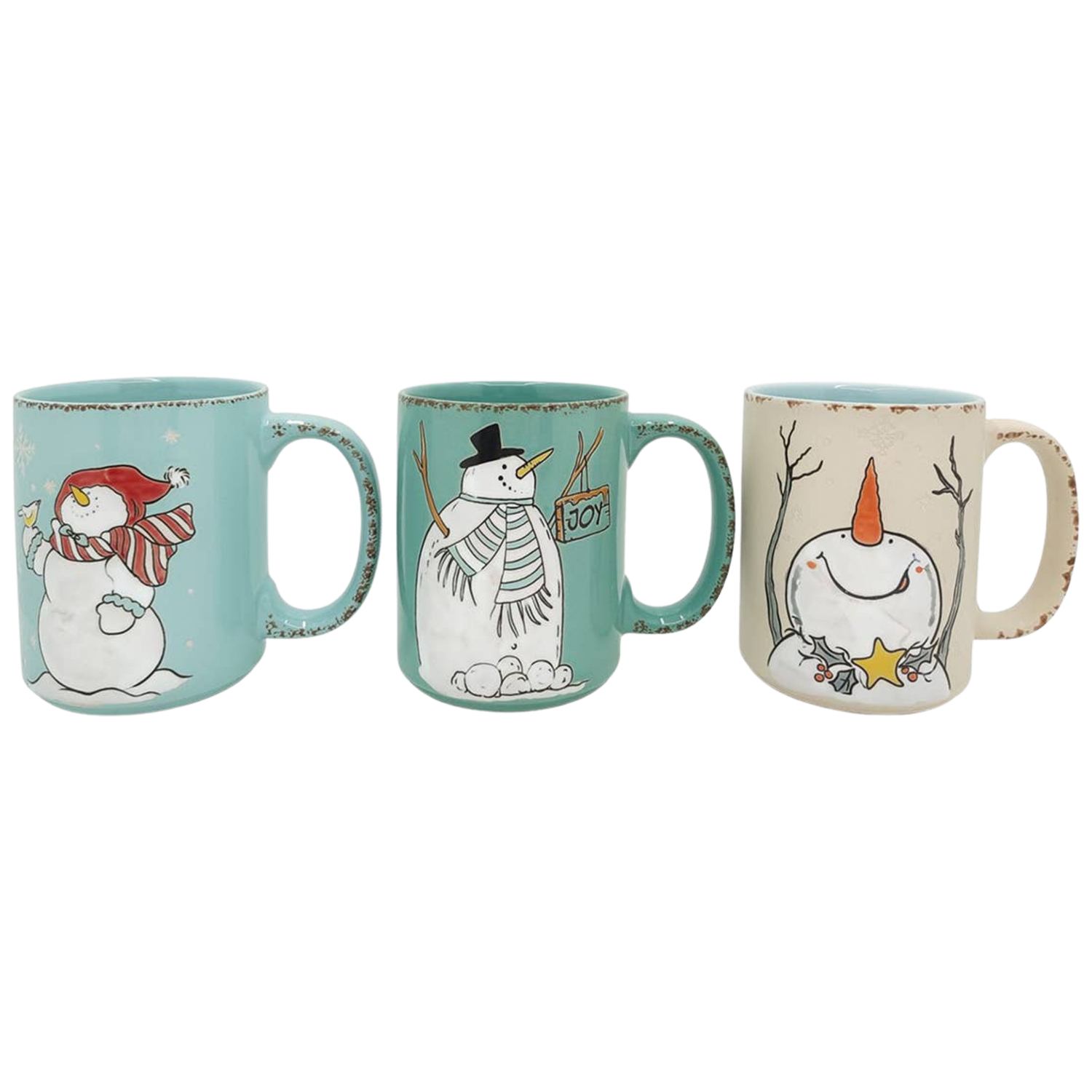 Byron Snowman Holiday 18oz Mug Assorted