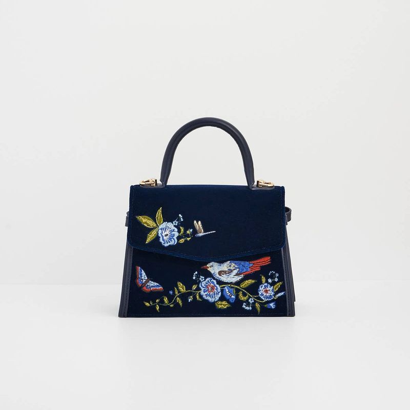 Eliza Nightingale Embroidered Top Handle Bag