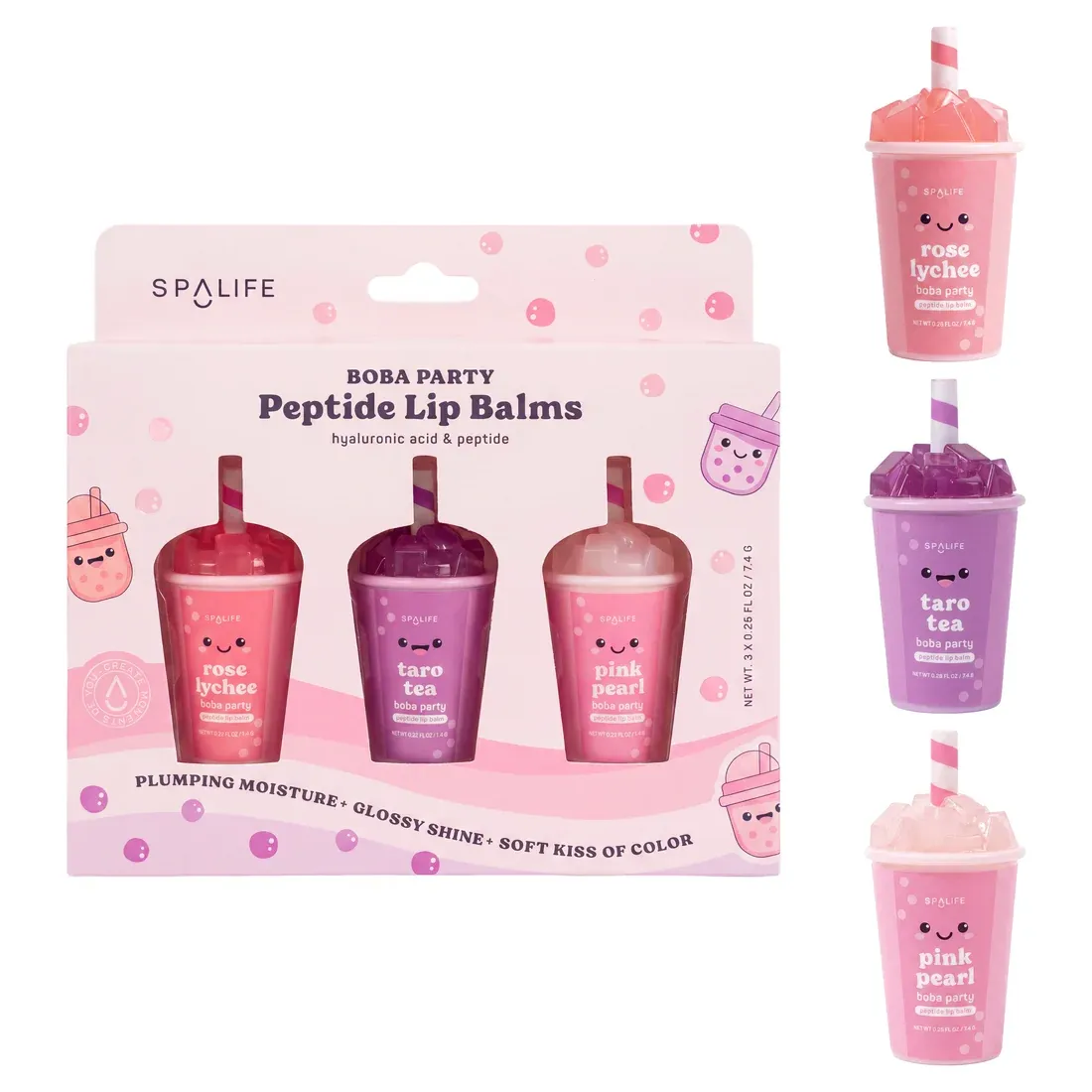 Boba Party Lip Balm Trio