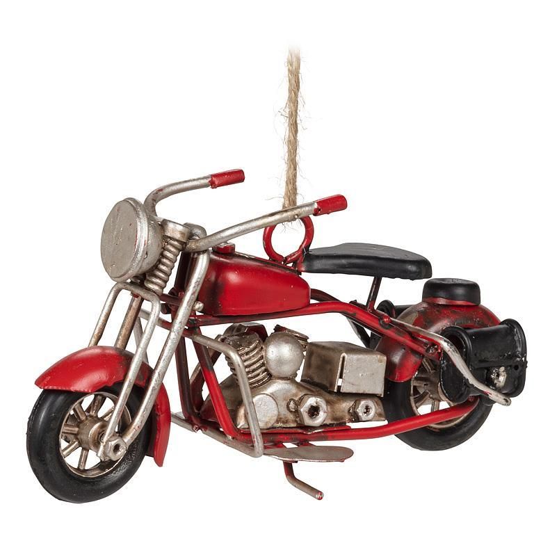 Motorcycle Ornament Red