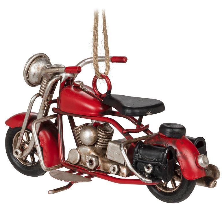 Motorcycle Ornament Red