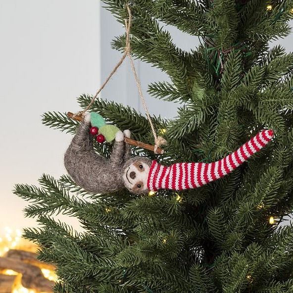 Sloth on Branch Ornament