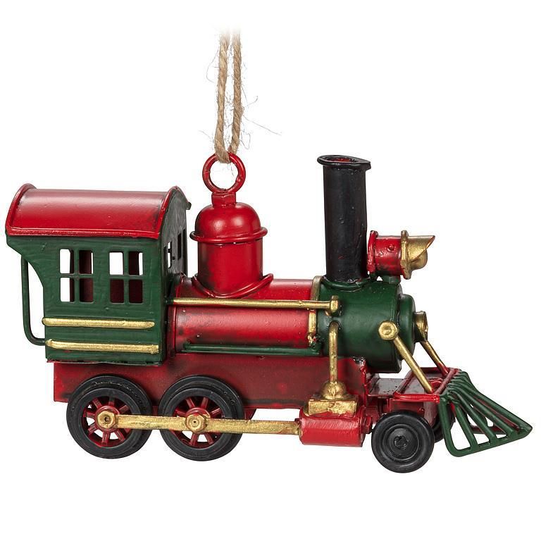 Locomotive Ornament Red &amp; Green