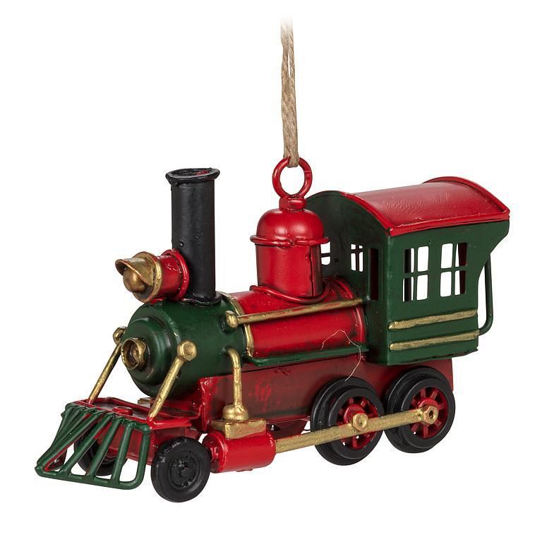 Locomotive Ornament Red &amp; Green