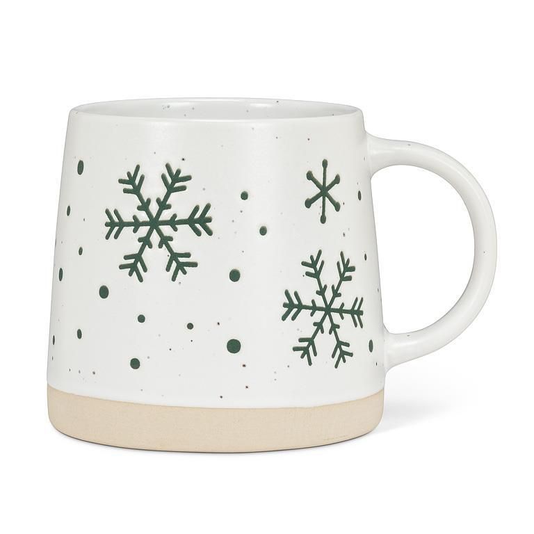 Snowflakes Wide Base Mug
