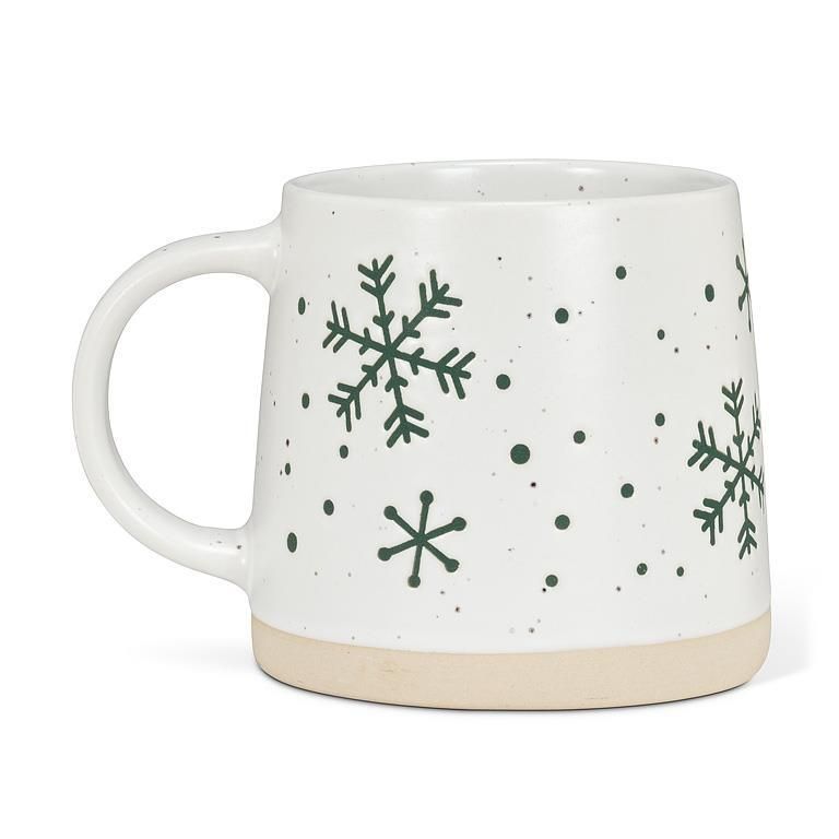 Snowflakes Wide Base Mug