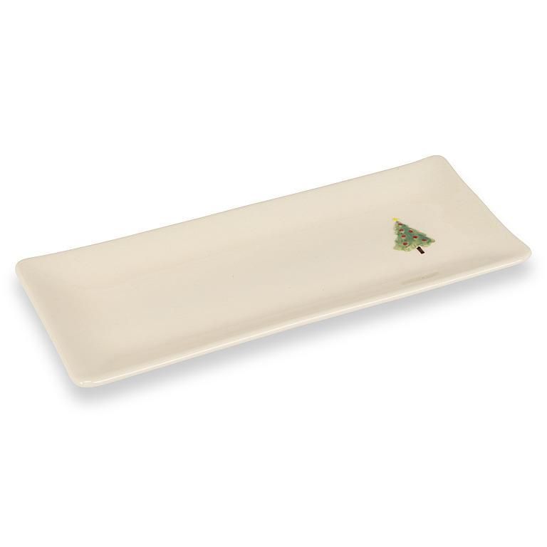 Christmas Tree on Large Rectangle Plate