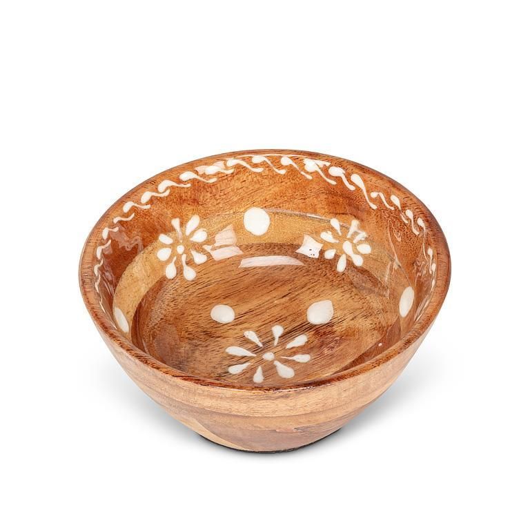 Bowl with Dot &amp; Flower Assorted, Size: Small