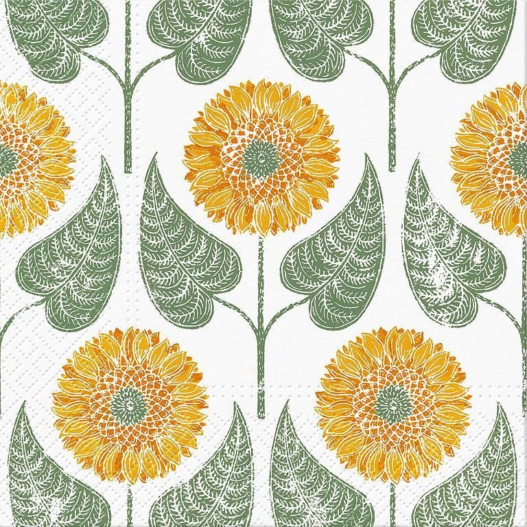 Sunflowers Pattern Napkins