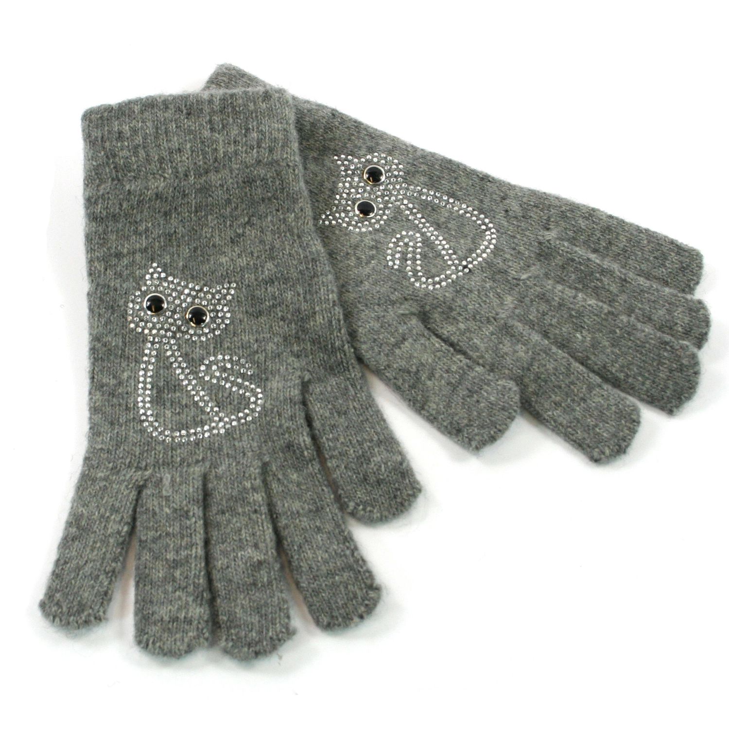Grey Cat Gloves