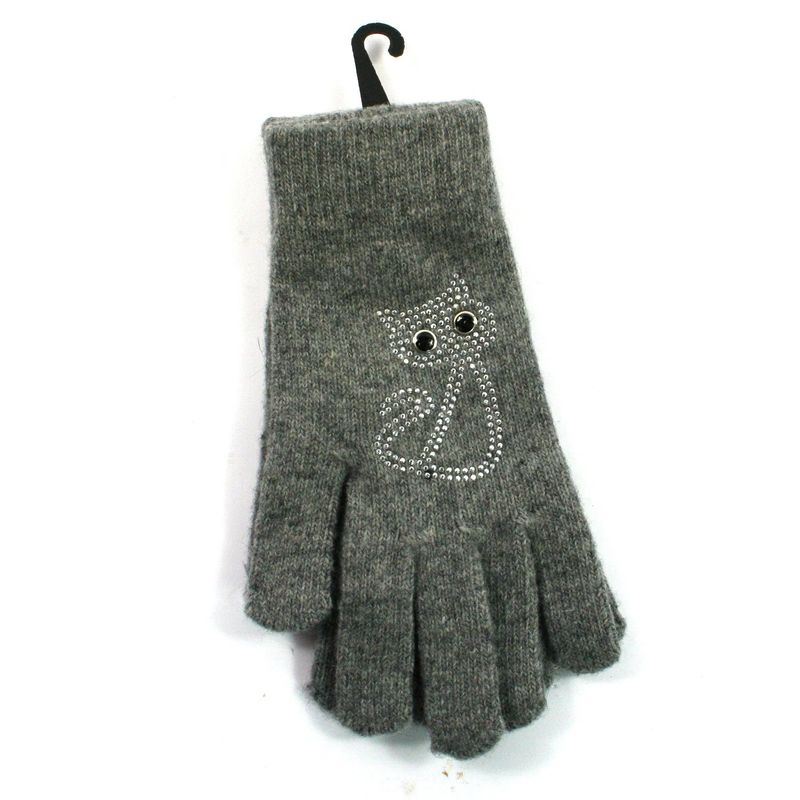 Grey Cat Gloves