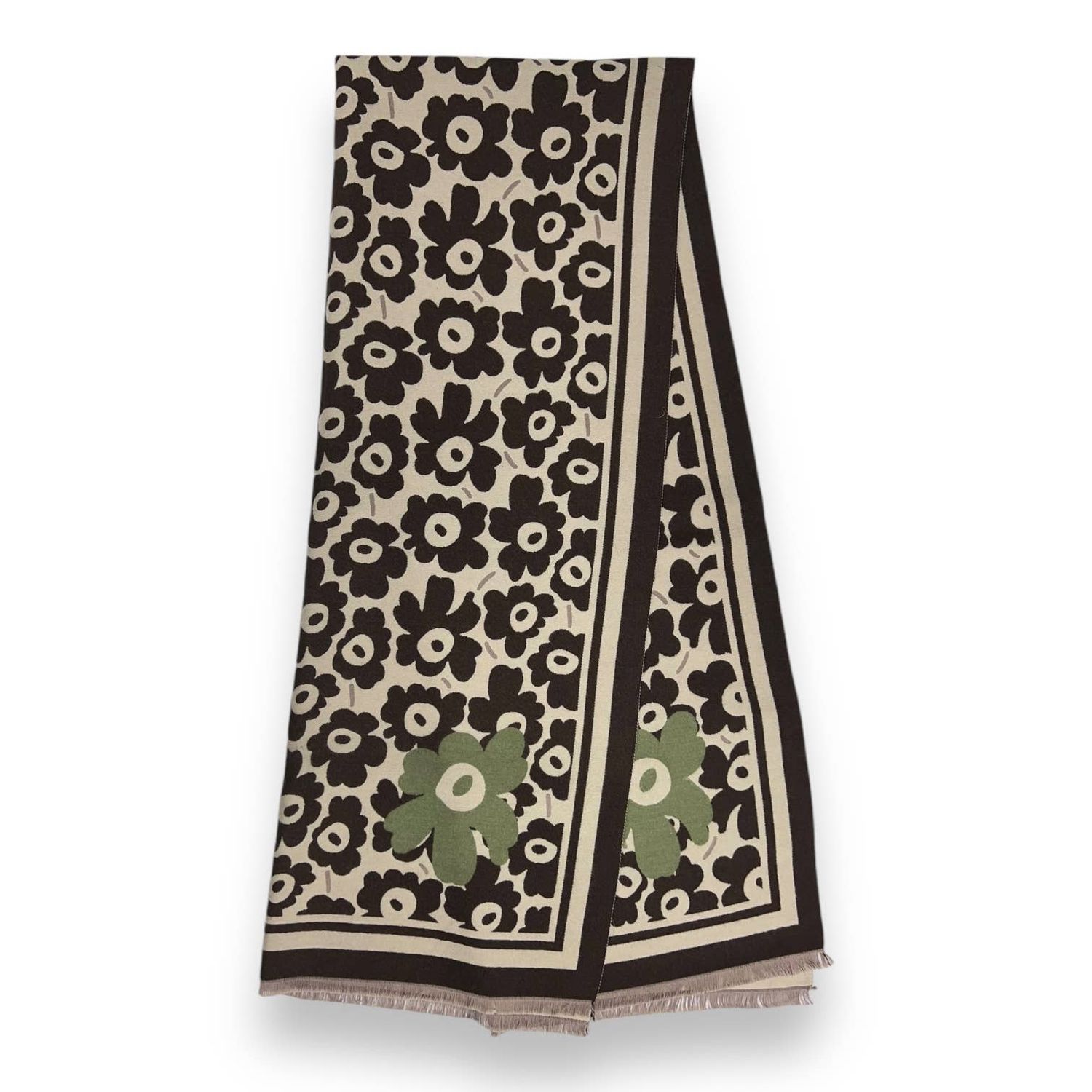 Flower Eye Scarf, Color: Khaki