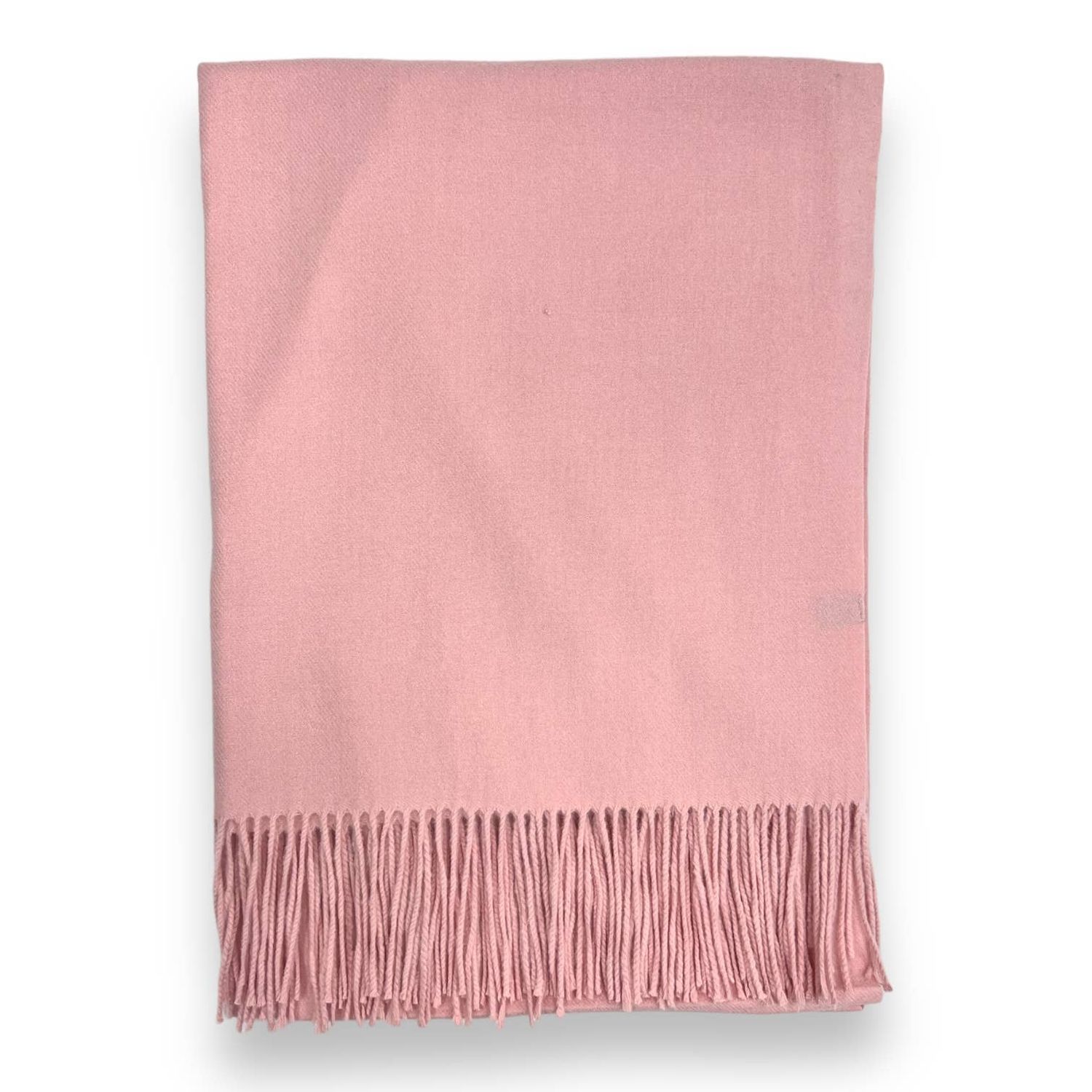Classic Plain Cashmere Blend With Tassels, Color: Pink