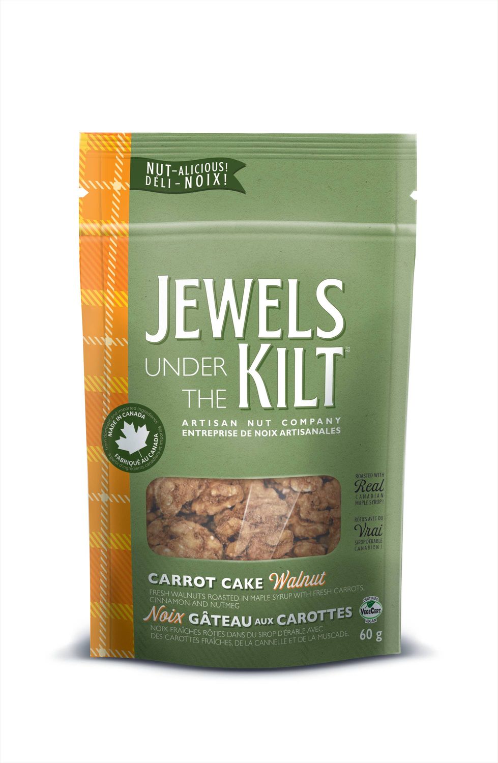 Carrot Cake Walnut, Size: 60 g Bag
