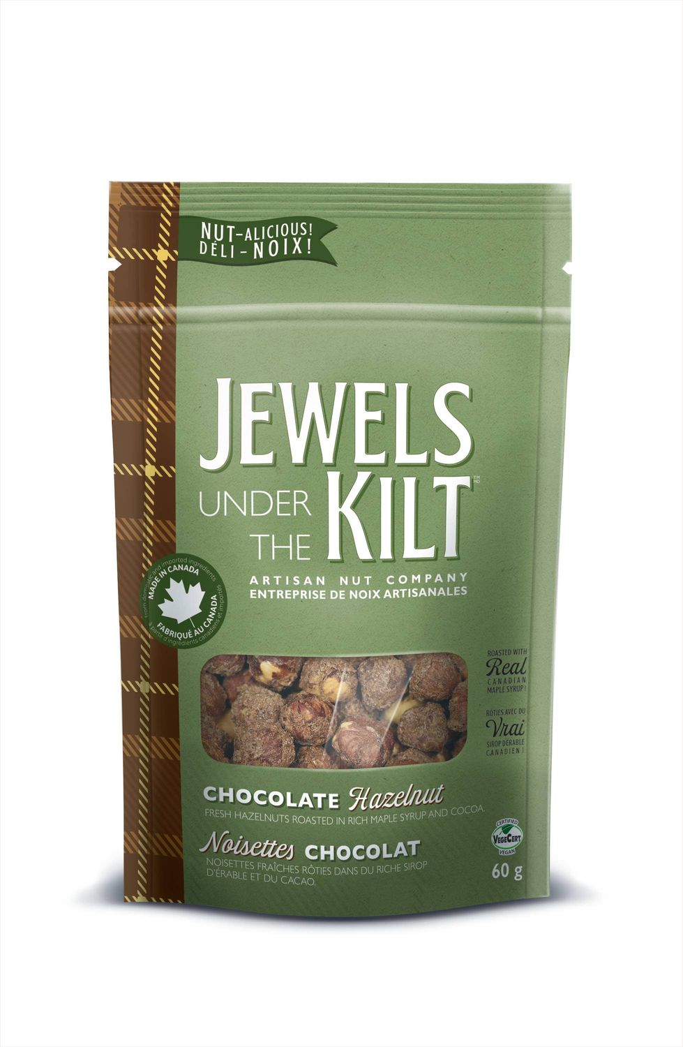 Chocolate Hazelnut, Size: 60 g Bag