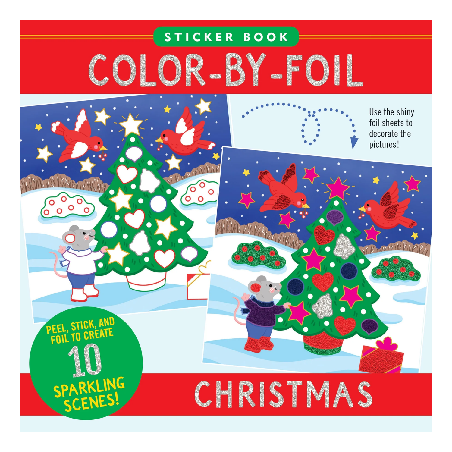 Christmas Colour By Foil Sticker Book