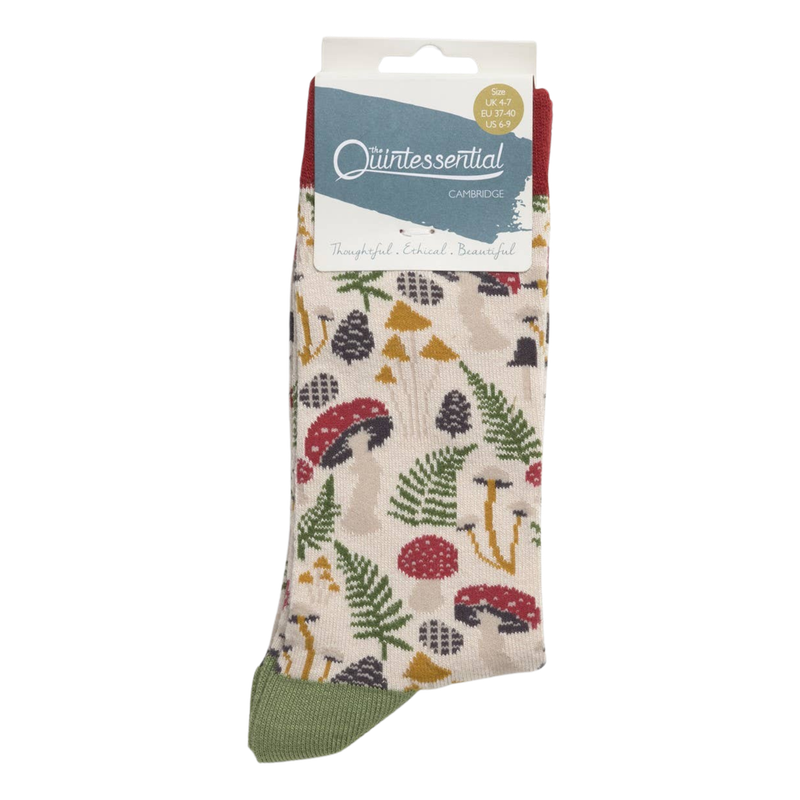 The Quintessential Cambridge Women's Socks Fungi
