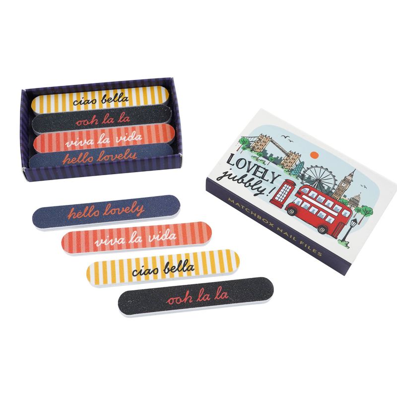 Bon Voyage Matchbox Nail Files Assorted