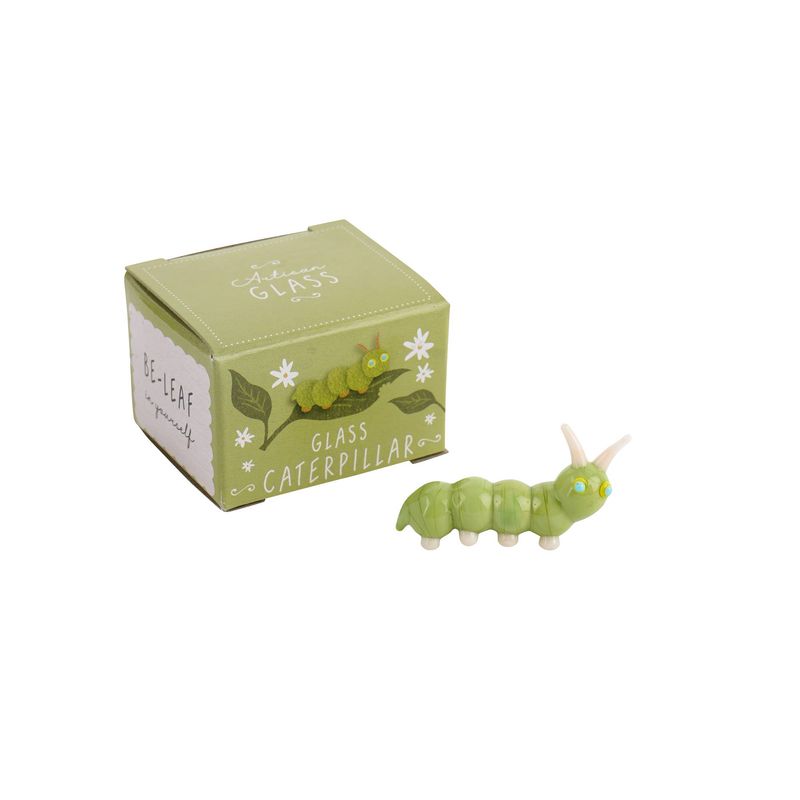 Artisan Glass Caterpillar In Gift Box