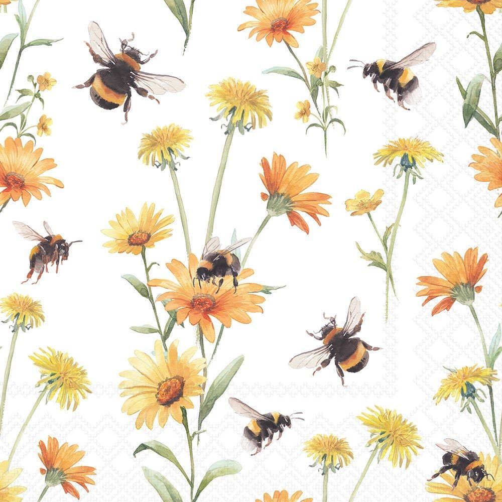 Cocktail Napkin - Busy Bees