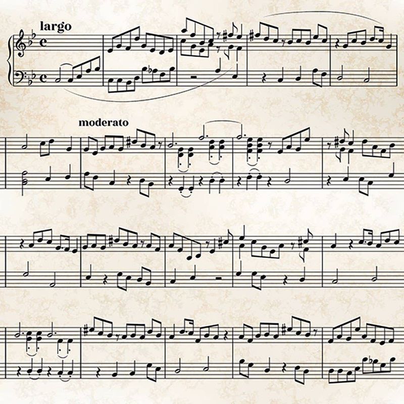 Cocktail Napkin - Sheet Music
