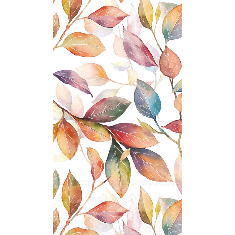 Guest Napkins - Colourful Leaves