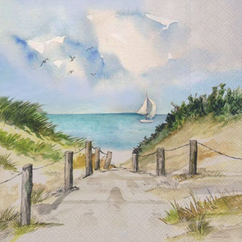 Cocktail Napkin - Dune Path