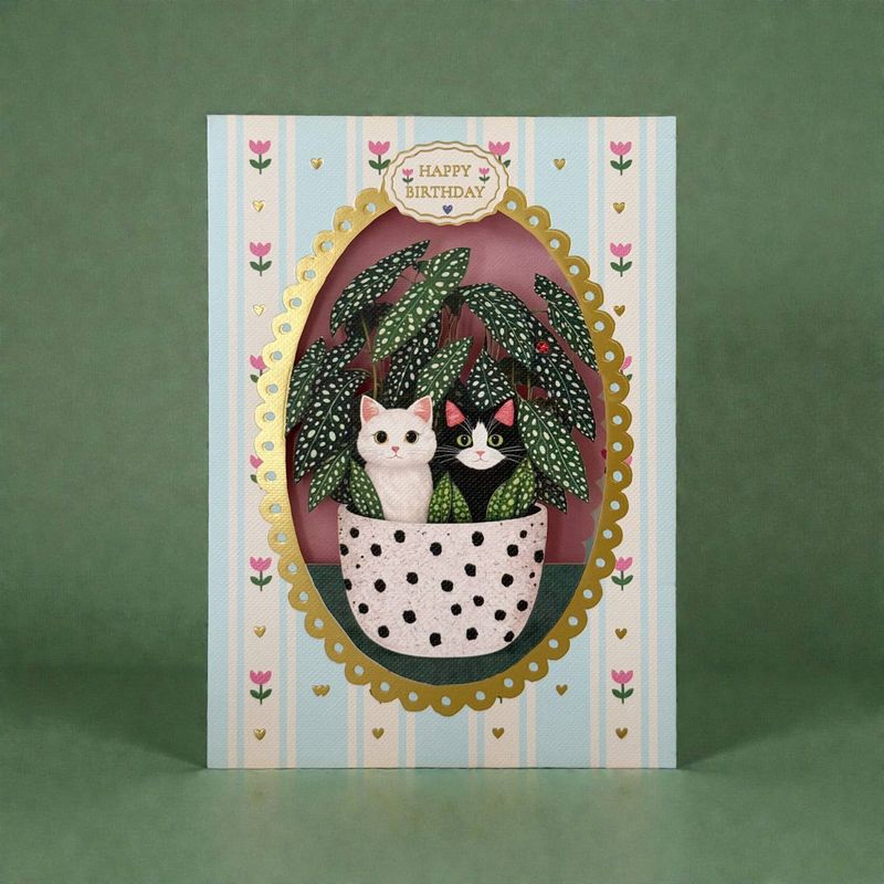 AL324 – Potted Kitten Birthday