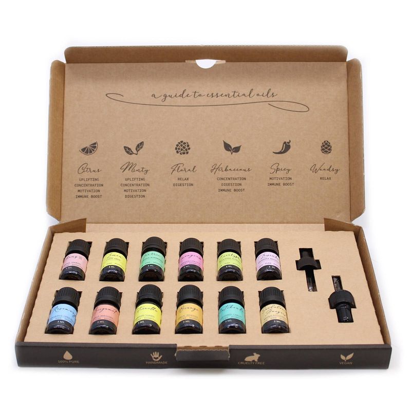 Ancient Wisdom Aromatherapy Essential Oil Set - The Top 12