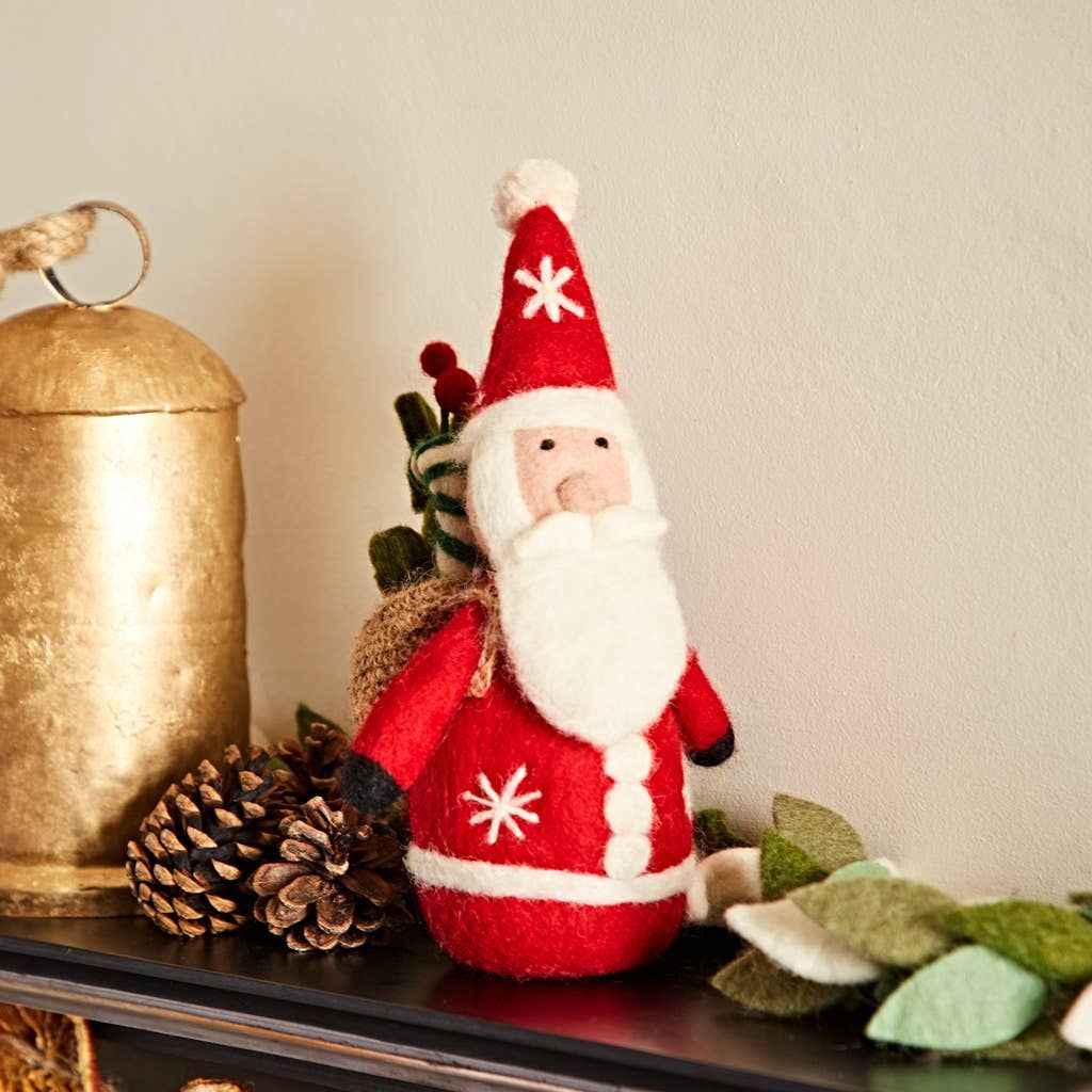 Felt Standing Santa Christmas Decoration