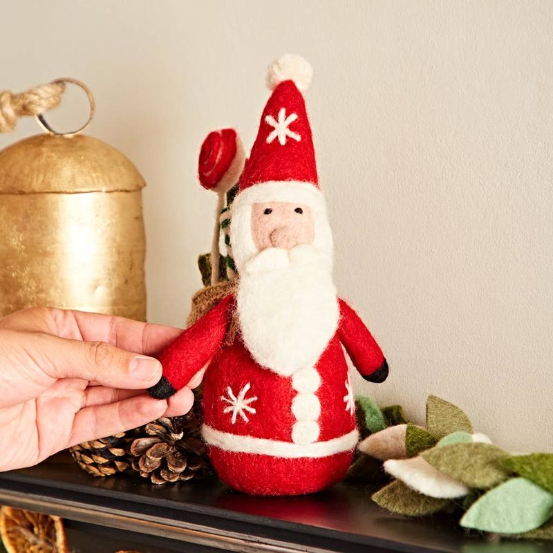 Felt Standing Santa Christmas Decoration