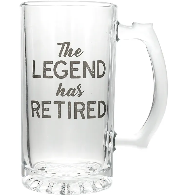 Retired Gift Boxed Glass Stein