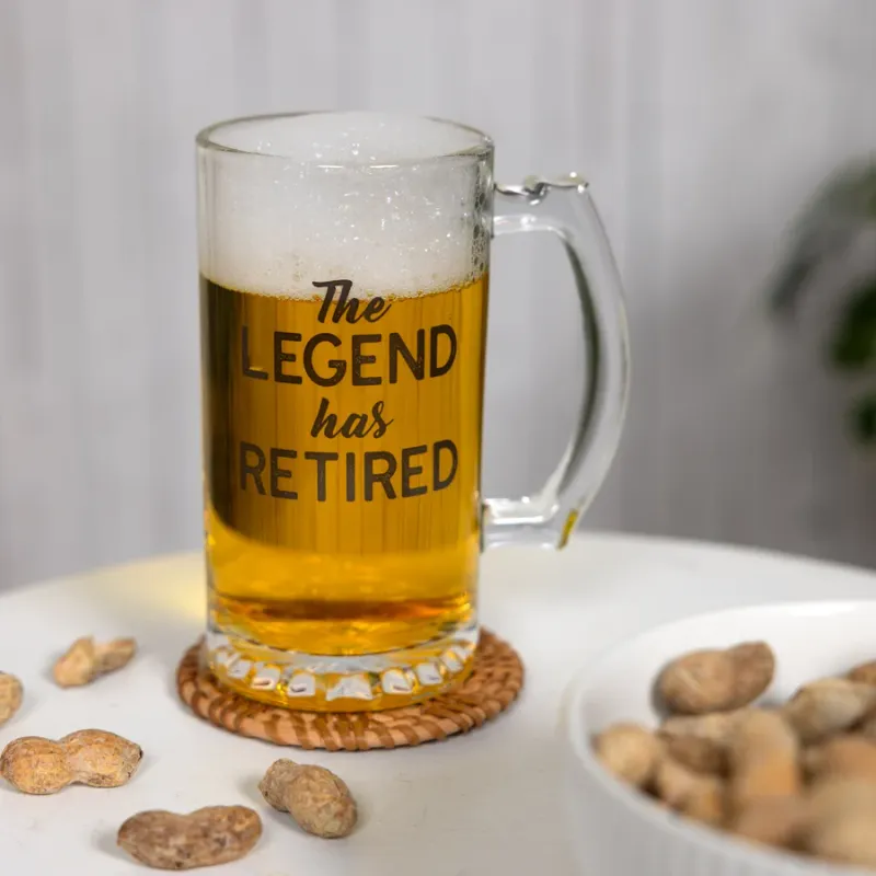 Retired Gift Boxed Glass Stein