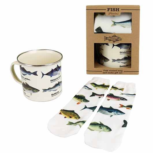 Fish Mug &amp; Socks Set
